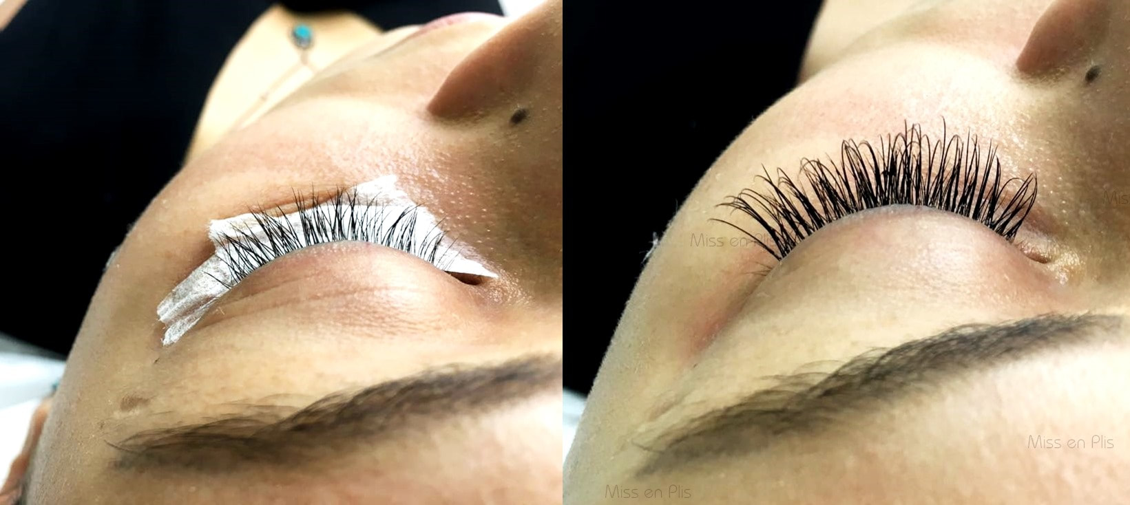 Cílios fio a fio : antes e depois